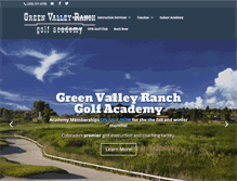 Tablet Screenshot of gvrgolfacademy.com